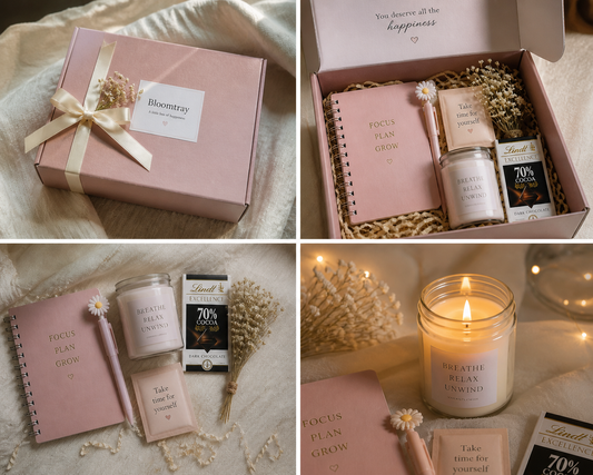 Bloomtray Self-Care Hamper 🌸 | Cozy Gift Box