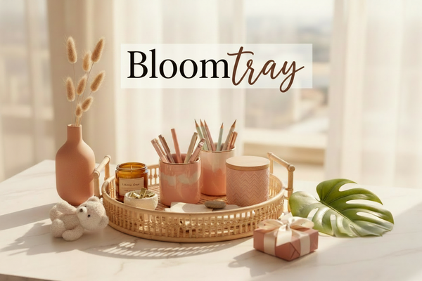 Bloomtray Black and Brown Logo
